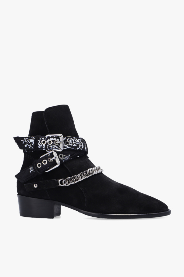 Amiri 'Bandana' heeled ankle boots | Men's Shoes | Shoes SALAMANDER  31-60410-31 Black Black | SchaferandweinerShops